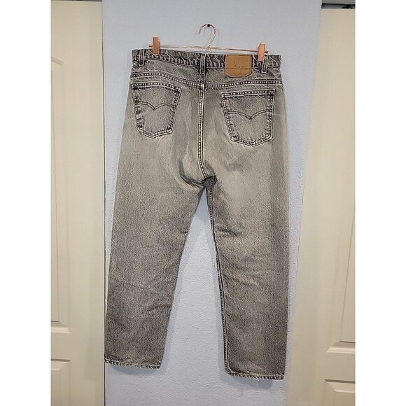 Vintage 80s Levi's Acid‎ Wash Jeans Orange Tab Size 36x29 White Wash Denim - Picture 4 of 9